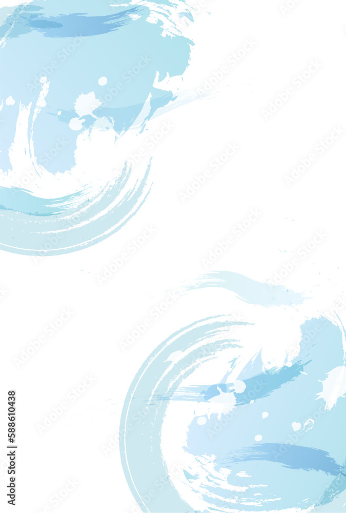 Obraz premium 和柄 夏 水彩 背景