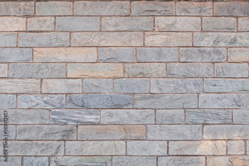 Background of stone wall made with blocks