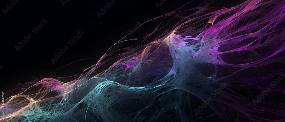 Fototapeta premium Fluid Motion Neural Texture Background