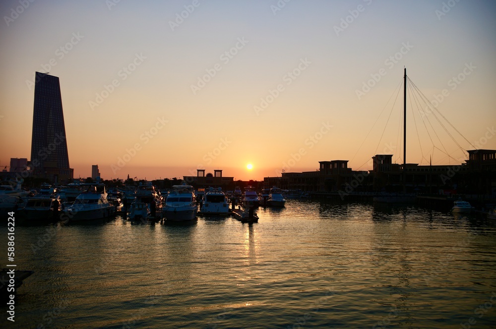 Fototapeta premium Wunderschöne Aufnahme in Kuwait