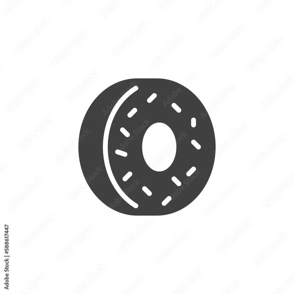 Donut vector icon Donut vector icon