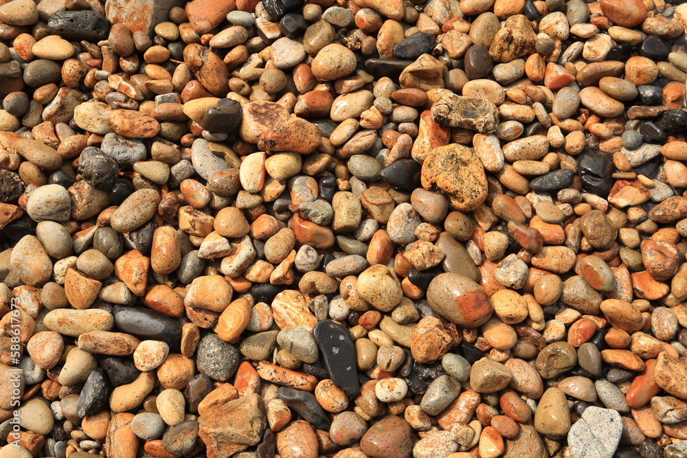 gravel on the beach gravel on the beach