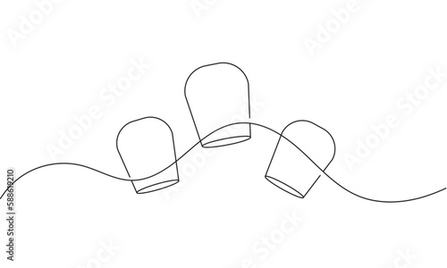 Vesak day buddha. Diwali line art vector style eps 10