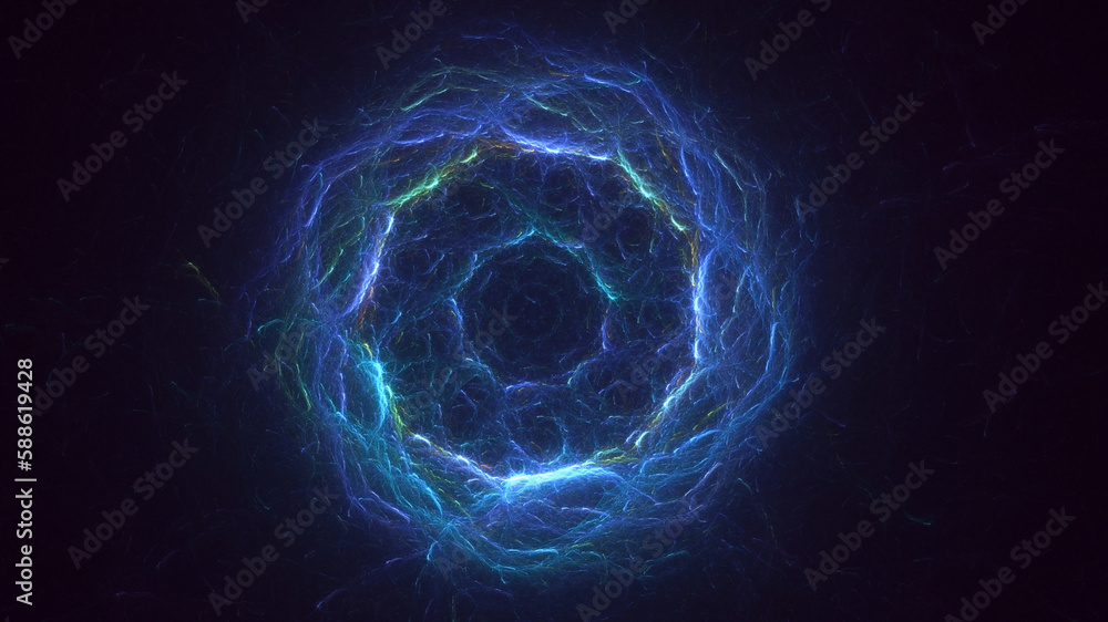 3D rendering abstract round light background 3D rendering abstract round light background