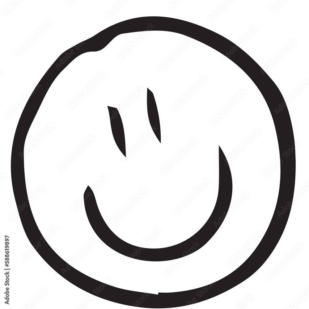 Close up of smiley face against Close up of smiley face against