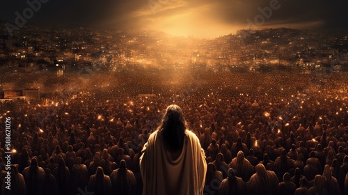 Coming of Jesus Christ. The Revelation of Jesus Christ, the Jerusalem of the Bible. The Rapture of the Church. © imagemir