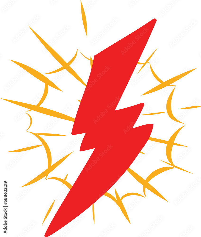 Obraz premium Thunder ray icon