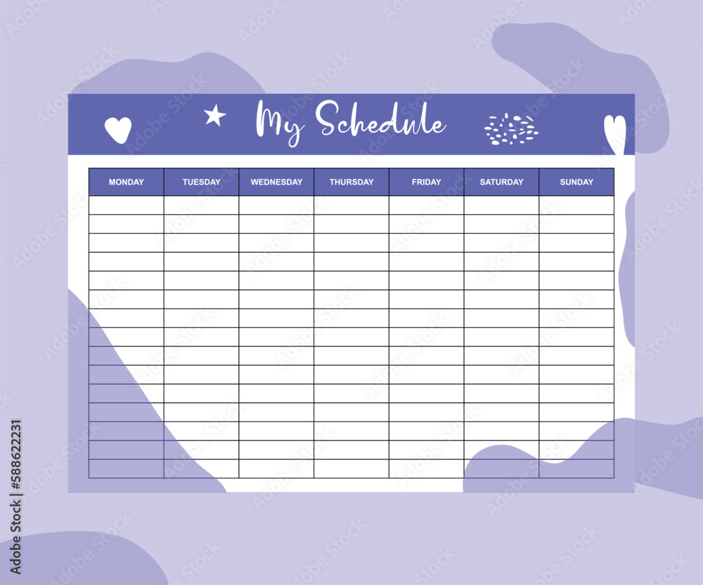 Blank Meal Planner Template