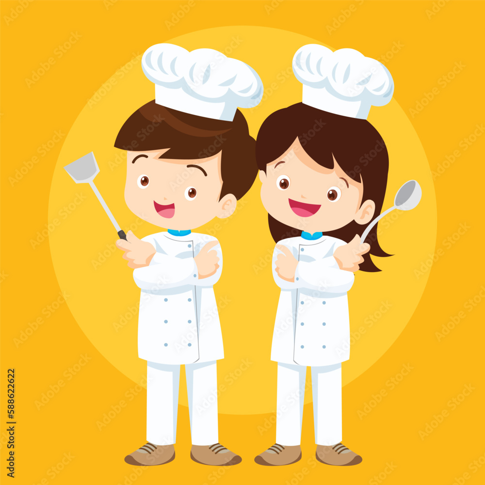 cute little chef kids boy and girl character 7 cute little chef kids boy and girl character 7