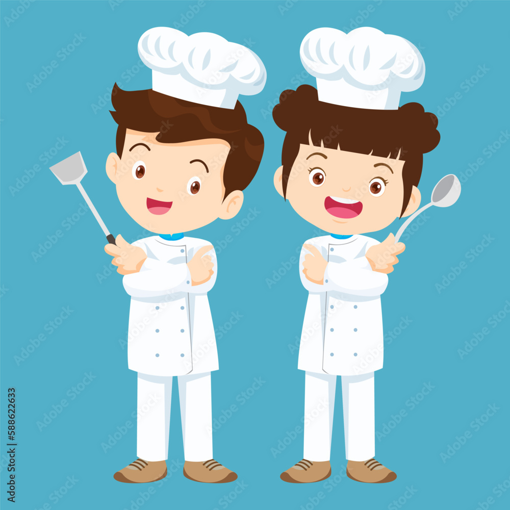 cute little chef kids boy and girl character 9 cute little chef kids boy and girl character 9