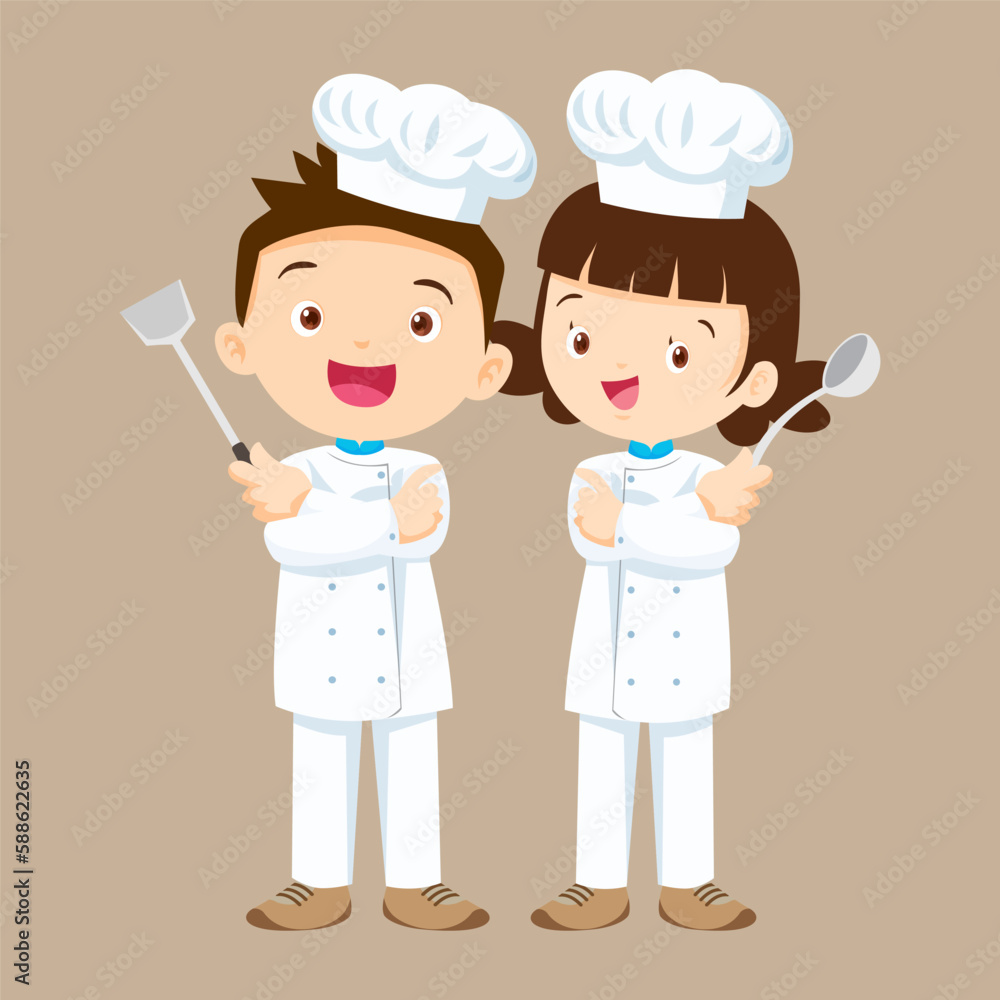 cute little chef kids boy and girl character 11 cute little chef kids boy and girl character 11