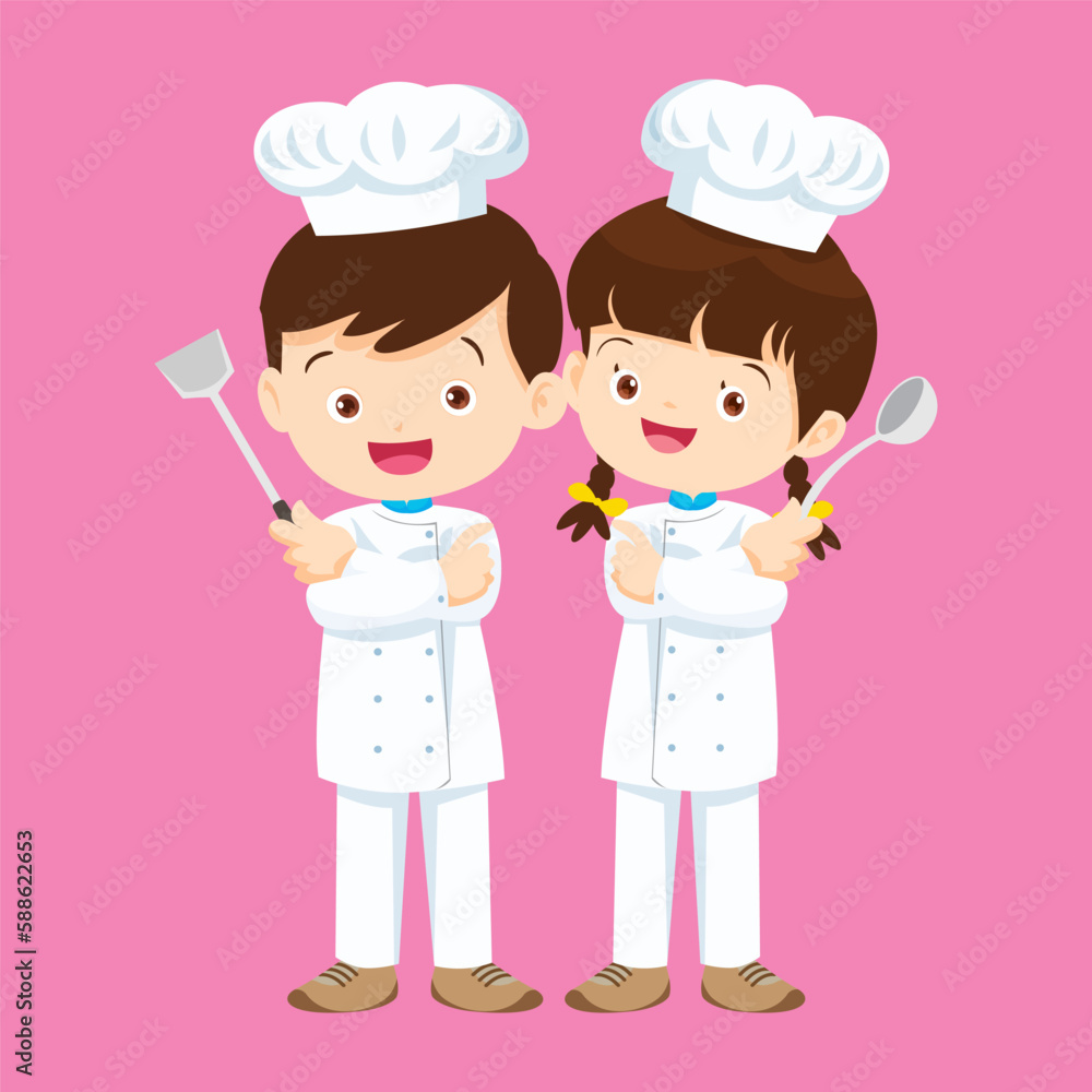 cute little chef kids boy and girl character 10 cute little chef kids boy and girl character 10