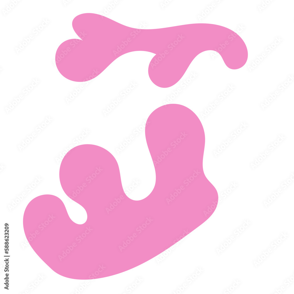 Pastel Pink Abstract Shapes Pastel Pink Abstract Shapes