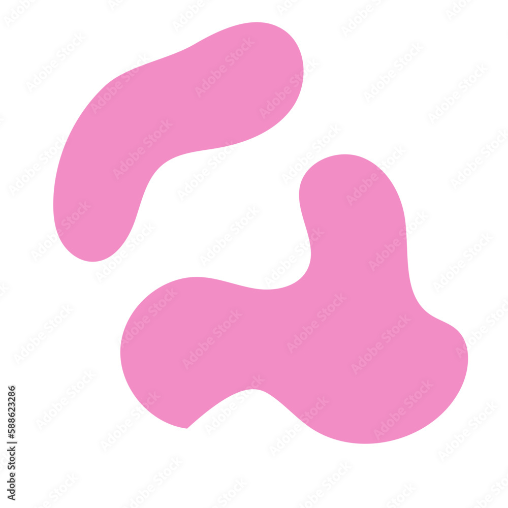Pastel Pink Abstract Shapes Pastel Pink Abstract Shapes