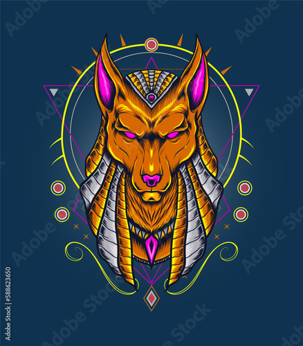 Anubis illustration design for commercial use