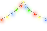 Arch shape of christmas lights