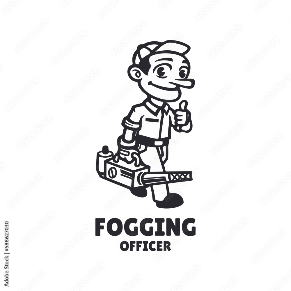 Illustration vector graphic of Fogging, good for logo design Illustration vector graphic of Fogging, good for logo design