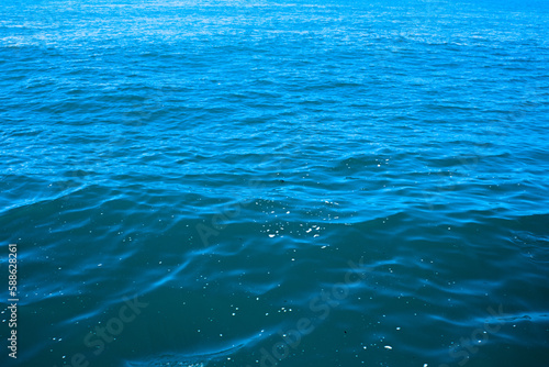 Water surface. Beautiful blue sea. The texture of the water.