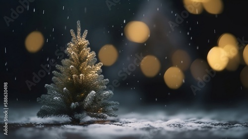 christmas tree and snow © Bulder Creative