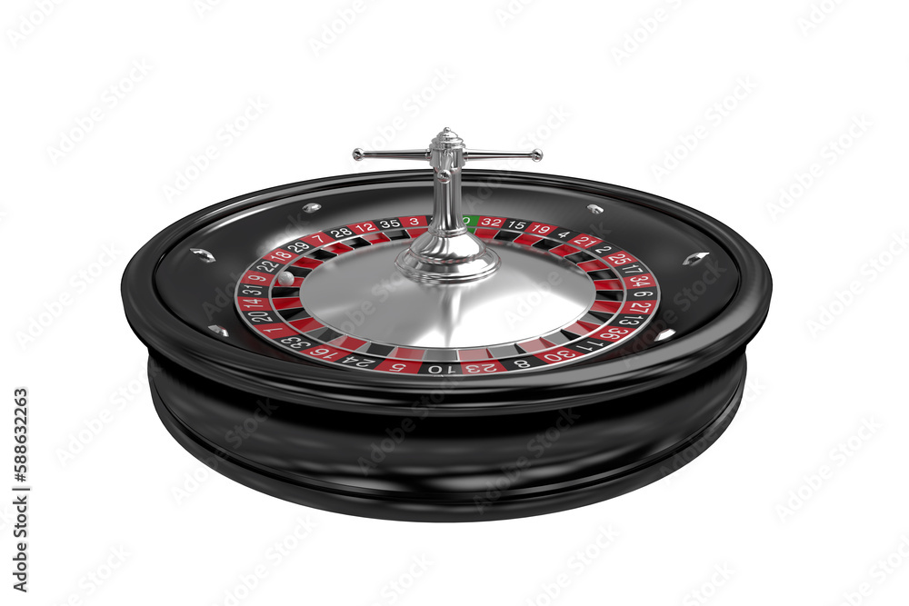 Obraz premium 3D image of roulette wheel