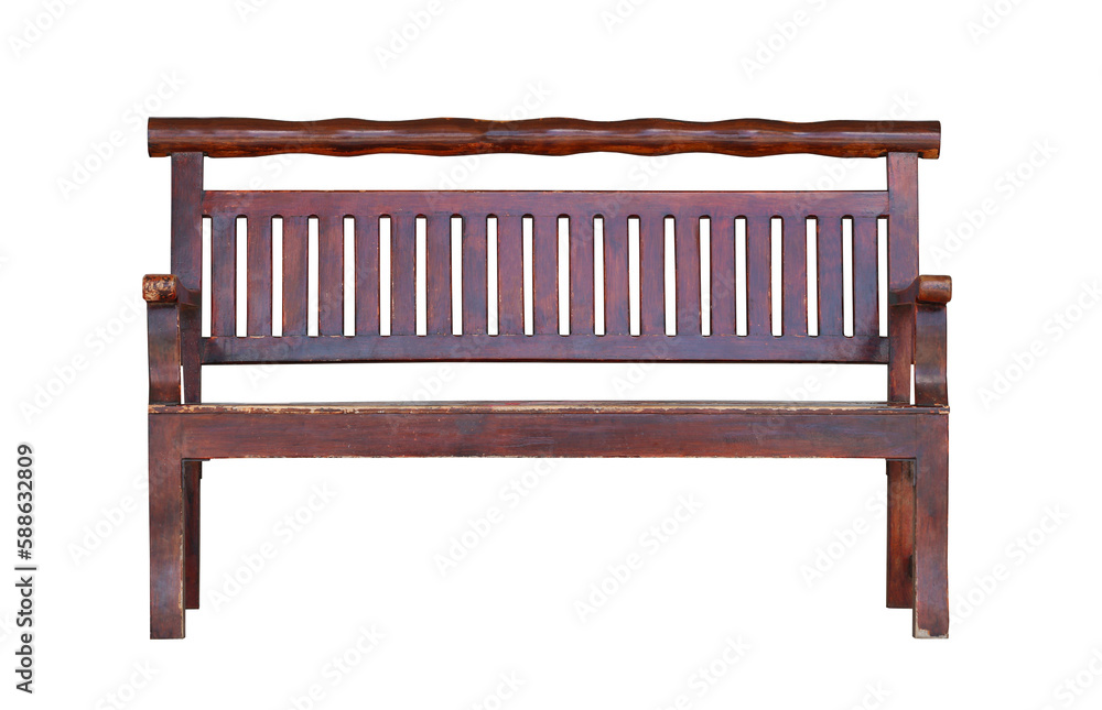 Blank old wooden outdoor bench. Blank old wooden outdoor bench.