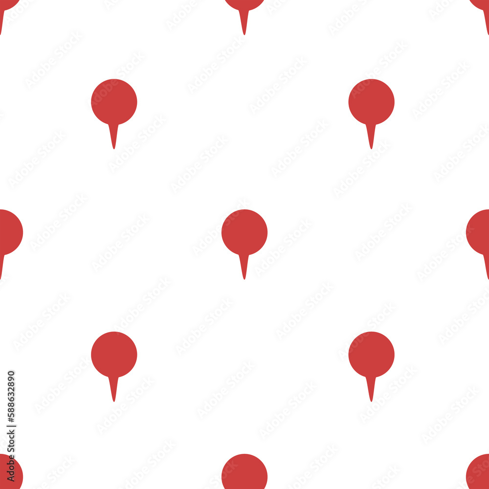 Illustration of navigation pointer icon in red color