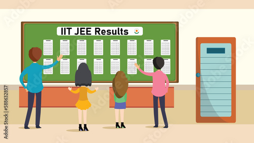 IIT JEE Results on Notice Board - Engineering Exam of India