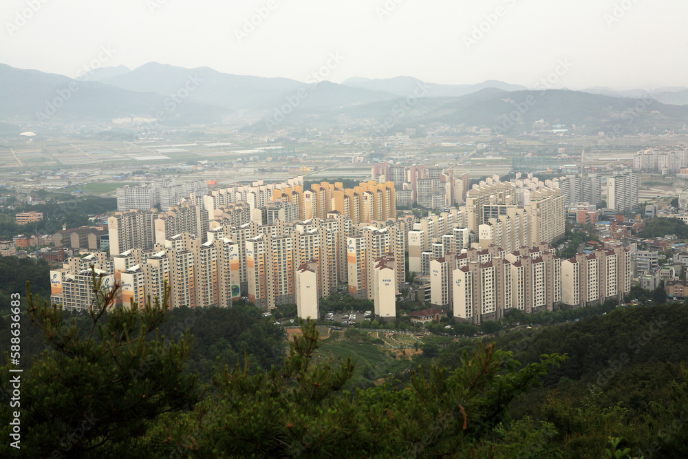 Fototapeta premium view of the city