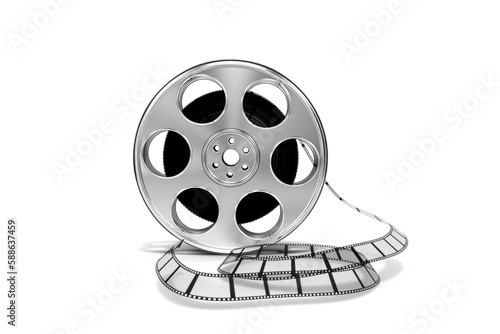 Close-up of film reels