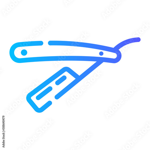 shaver gradient icon