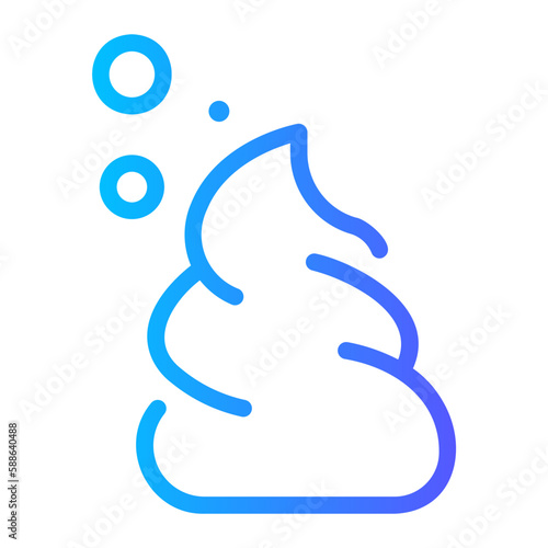 shampoo foam gradient icon photo