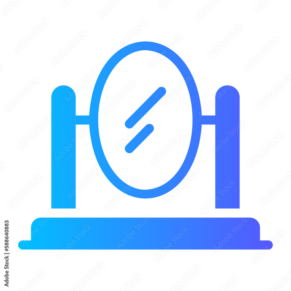 mirror gradient icon mirror gradient icon
