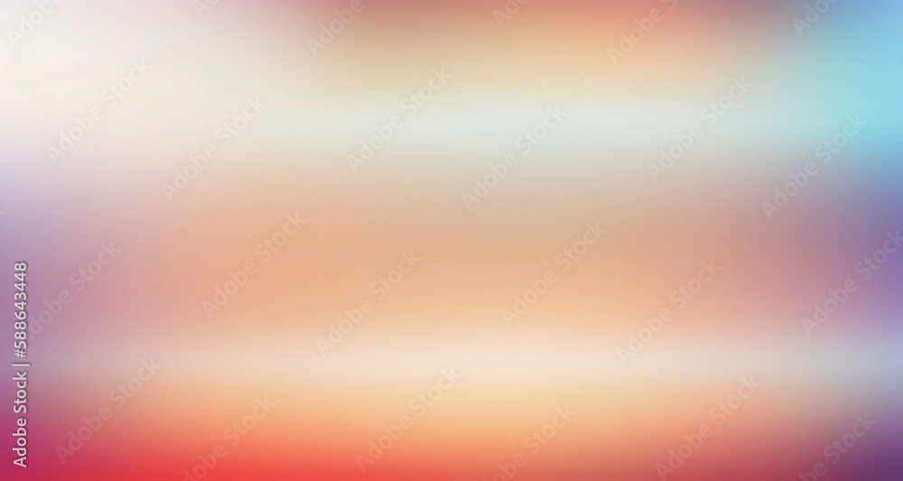 Abstract Gradient Sunset In The Sky With Blue And Orange Natural Background