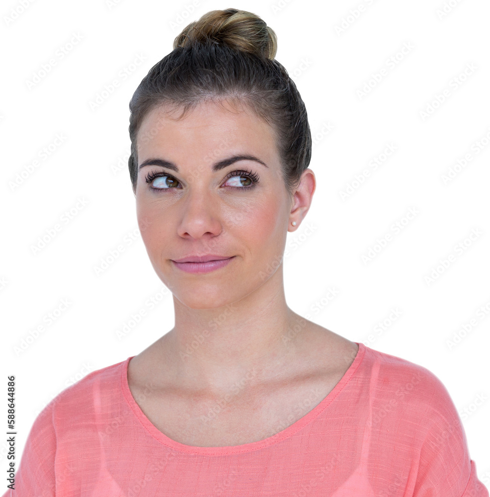 Beautiful woman looking sideways Beautiful woman looking sideways