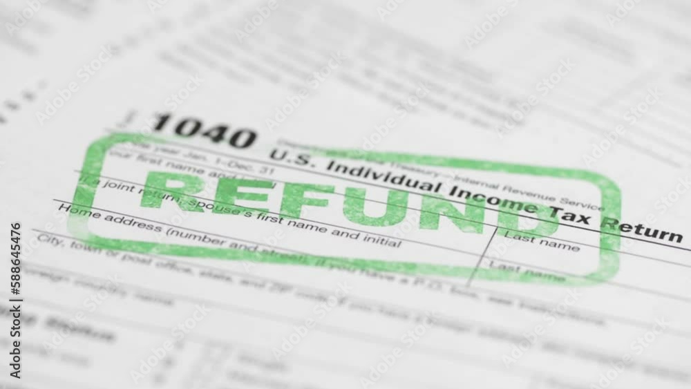 tax form refund us business office U.S Individual tax return