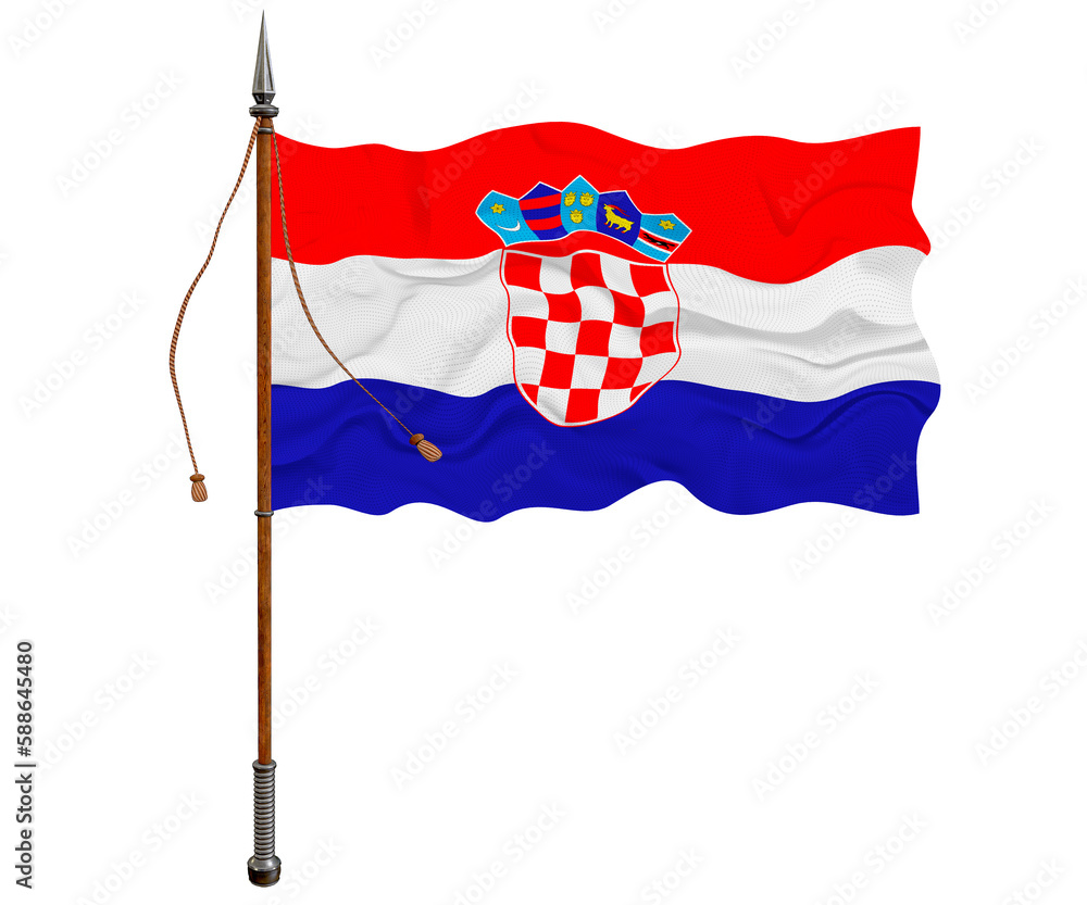 National flag of Croatia. Background with flag of Croatia National flag of Croatia. Background with flag of Croatia