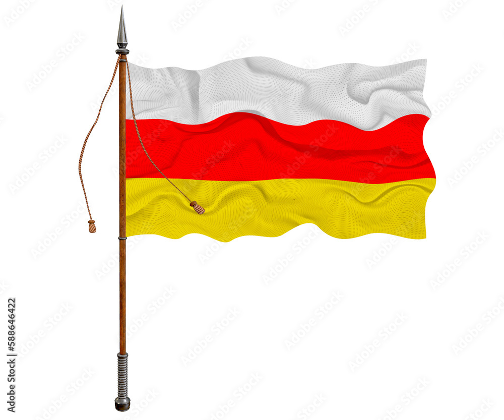National flag of South Ossetia. Background with flag of South Ossetia National flag of South Ossetia. Background with flag of South Ossetia