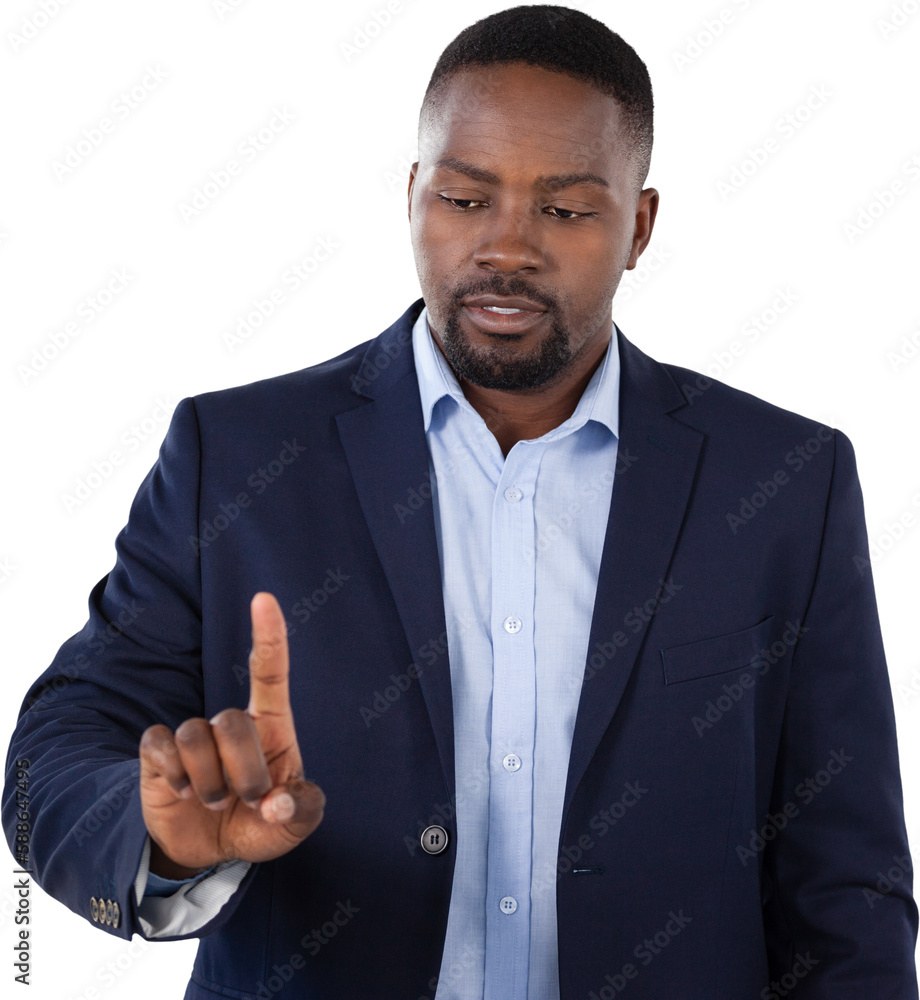 Classy businessman pointing his finger while talking Classy businessman pointing his finger while talking