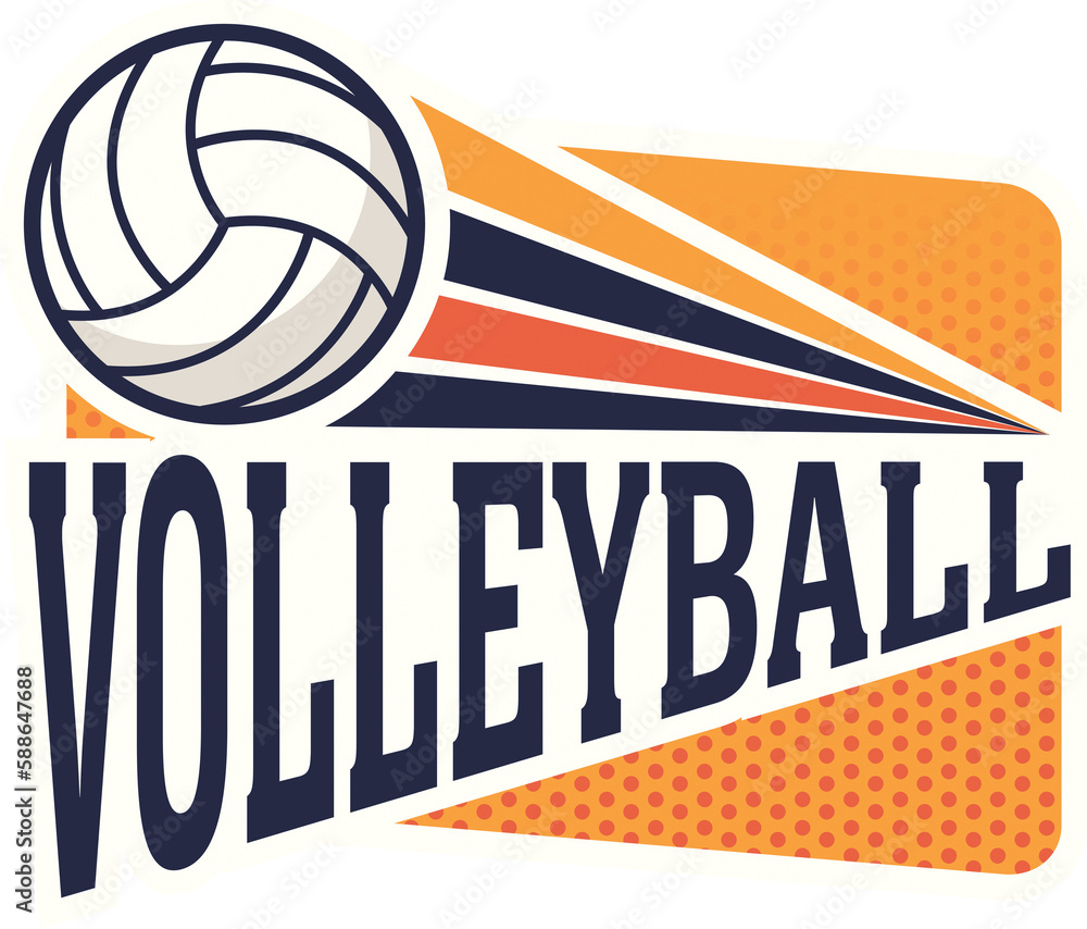 Volleyball badge icon