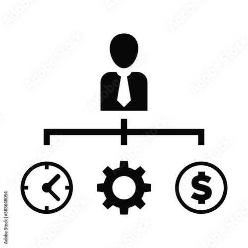Business management vector icon