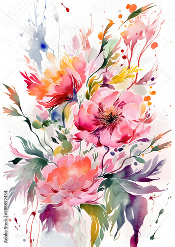 Delicate and Feminine flowers  Detailed  Vivid  Realistic Floral Illustrations