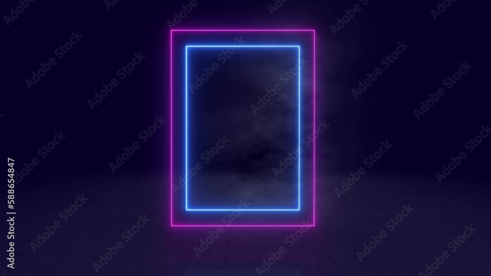 Abstract Vertical neon stripe on the dark background Abstract Vertical neon stripe on the dark background