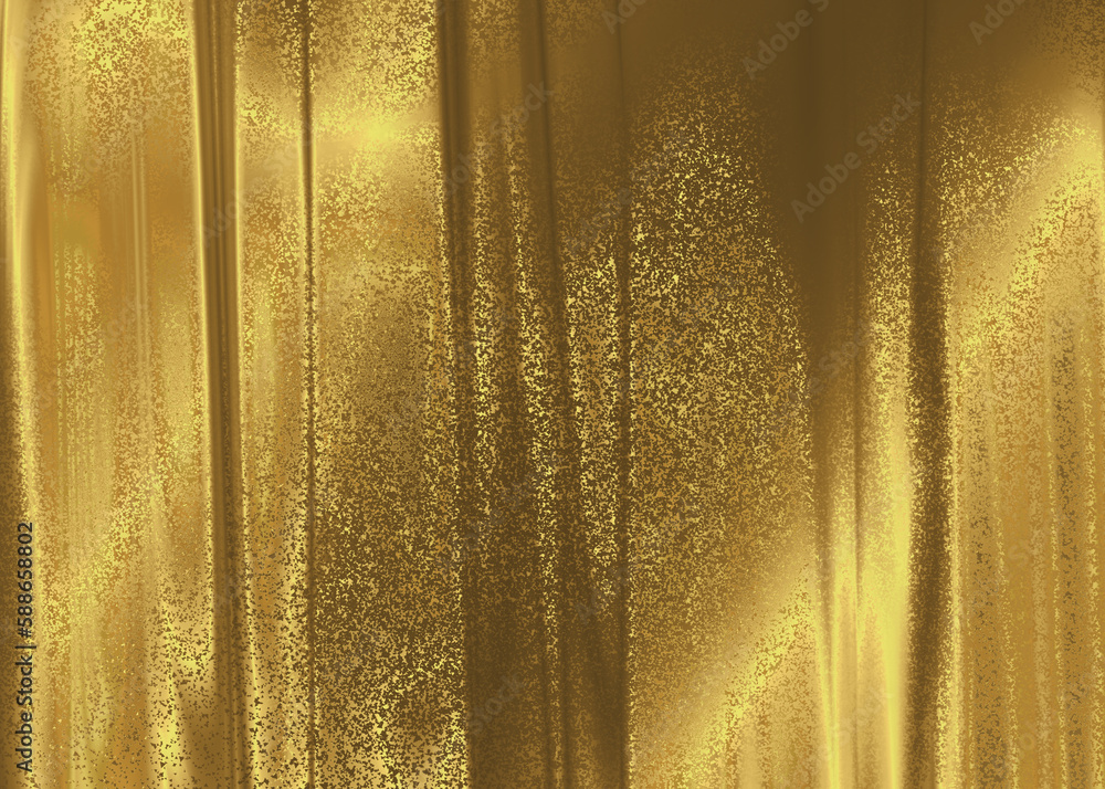 Golden Abstract decorative paper texture background for artwork - Illustration