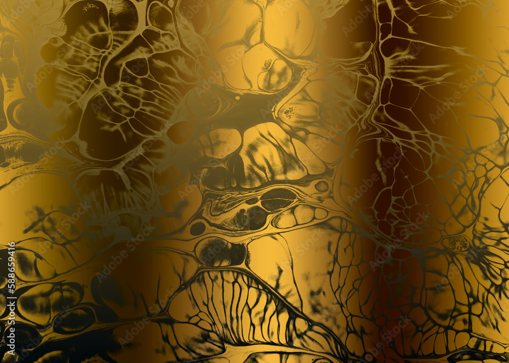 Golden Abstract decorative paper texture background for artwork - Illustration