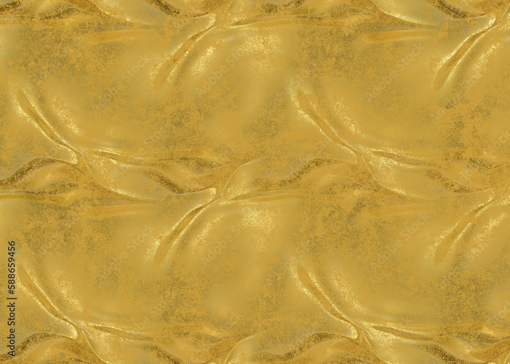Golden Abstract decorative paper texture background for artwork - Illustration