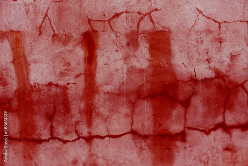 Scary Bloody Red Wall Background. Horror and Creepy Concept