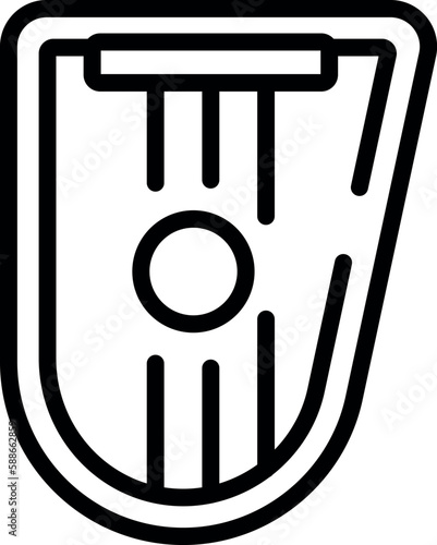 Banjo kantele icon outline vector. Audio instrument. Acoustic string