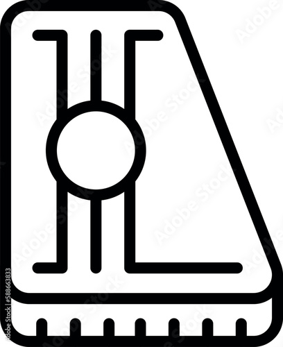 Retro kantele icon outline vector. Music guitar. Greek instrument