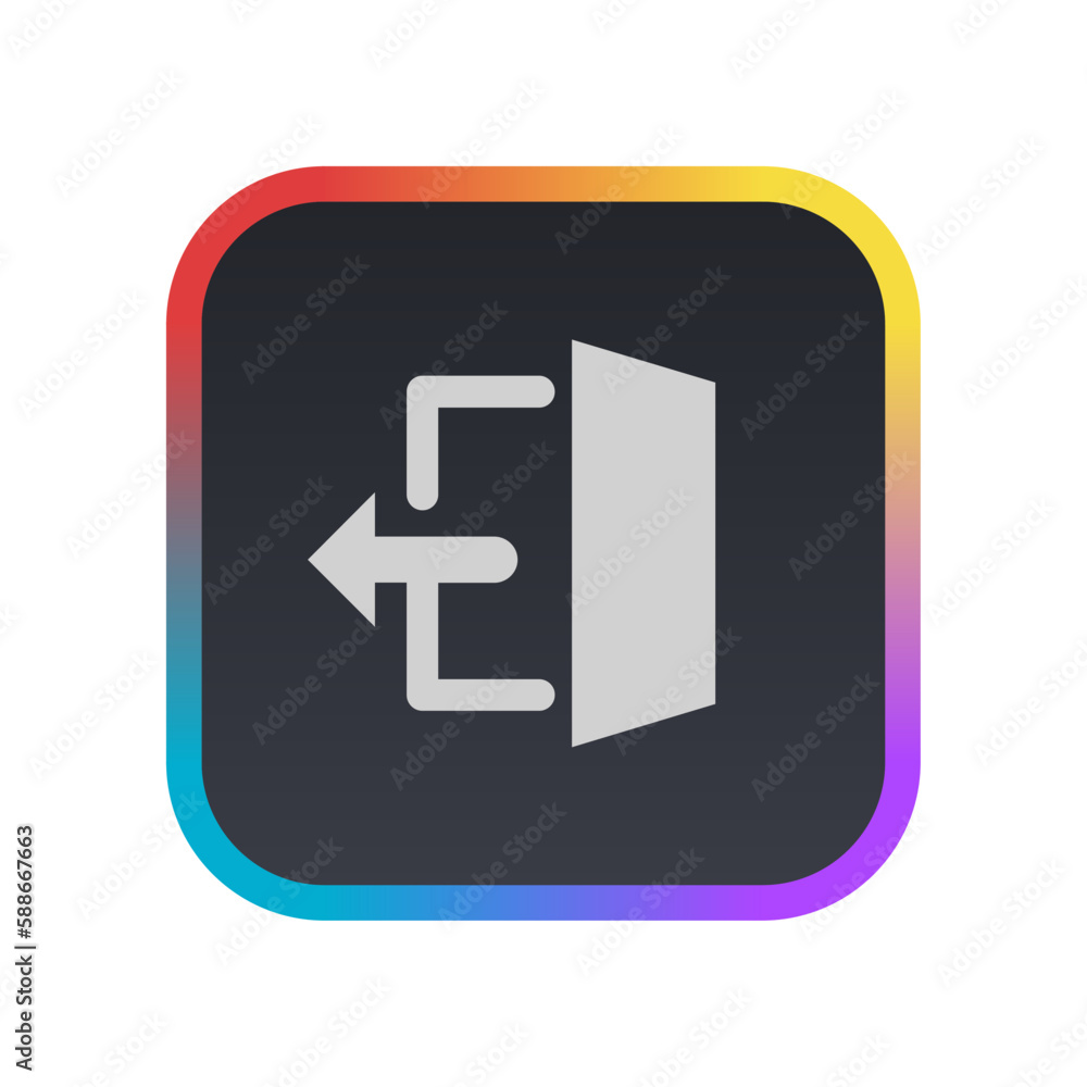 Logout - Pictogram (icon) Logout - Pictogram (icon)