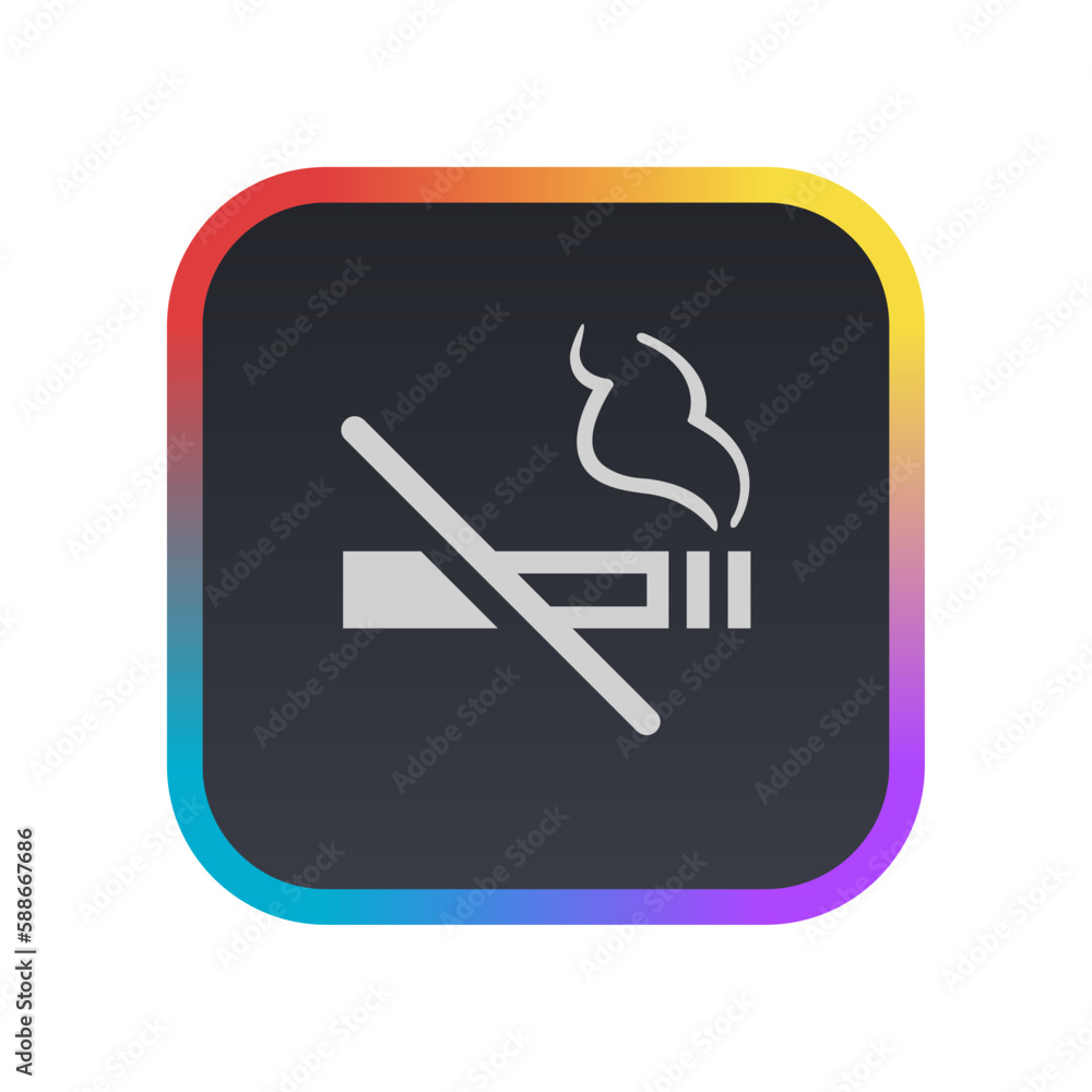 No Smoking - Pictogram (icon) No Smoking - Pictogram (icon)